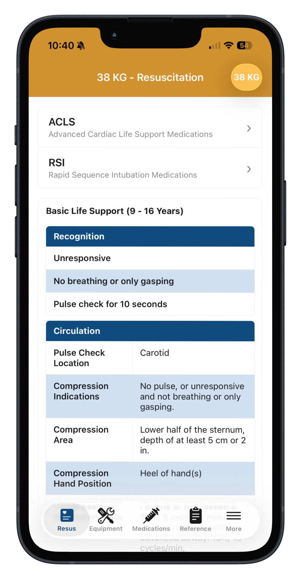 PED-ER mobile interface